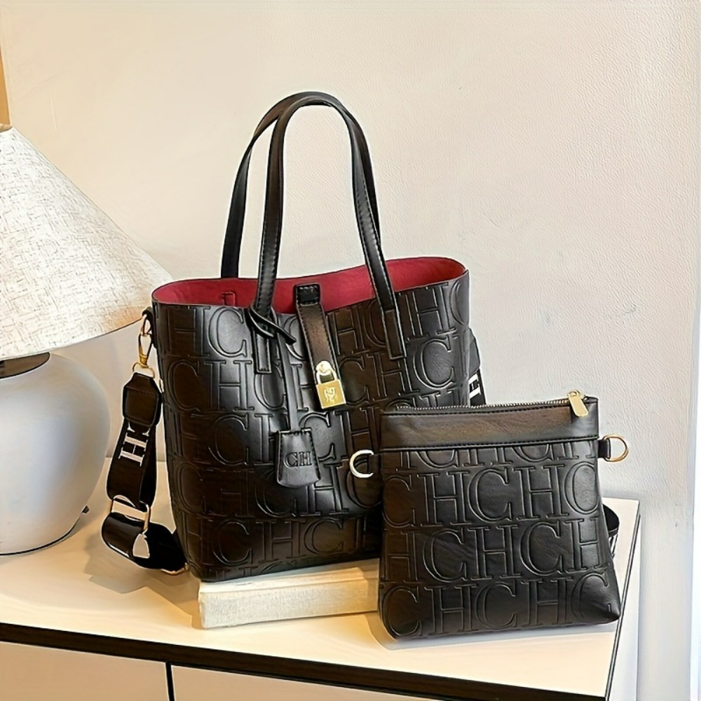 Bucket Bag Suede - New Trendy Letter‑Printed Women Bucket Handbag,