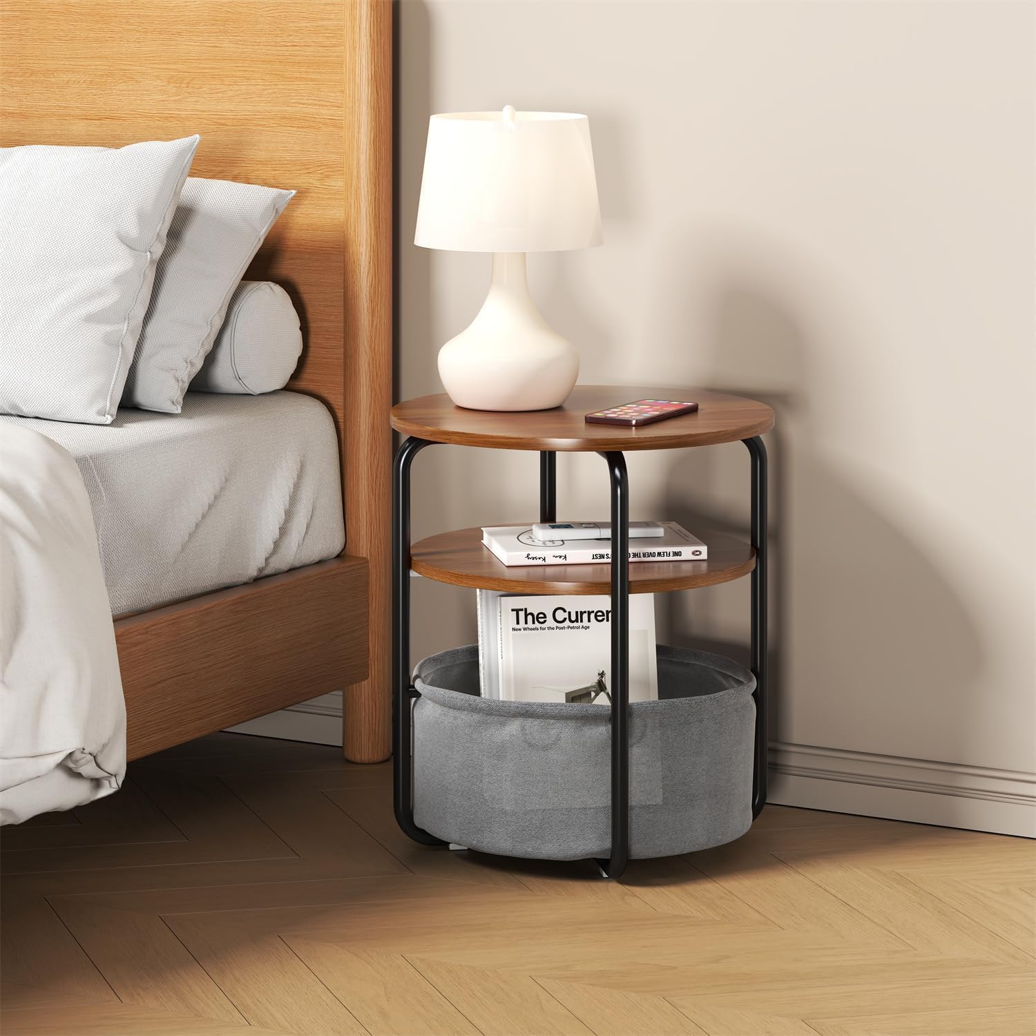 3-Tier Small Round Side Table  - Luxury Bags Tier ulasan dan harga