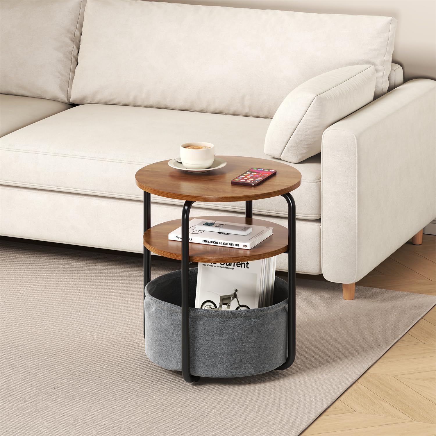 3-Tier Small Round Side Table  - Luxury Bags Tier ulasan dan harga