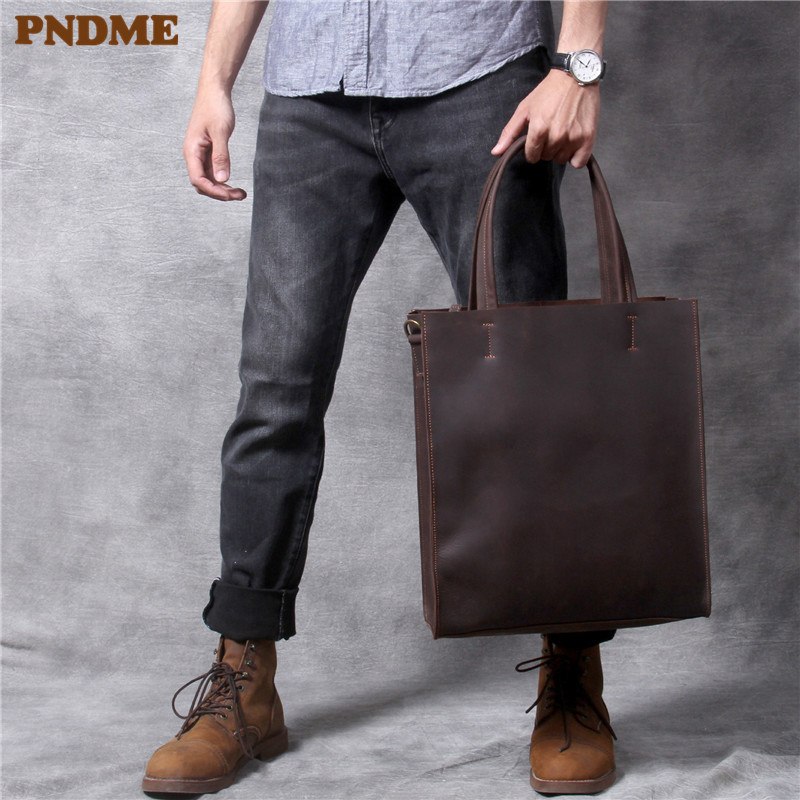 Vintage genuine leather men ha - Luxury Bags Laptop ulasan dan harga