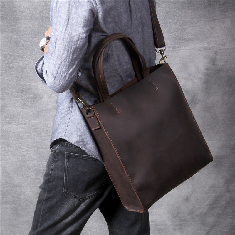 Vintage genuine leather men ha - Luxury Bags Laptop ulasan dan harga