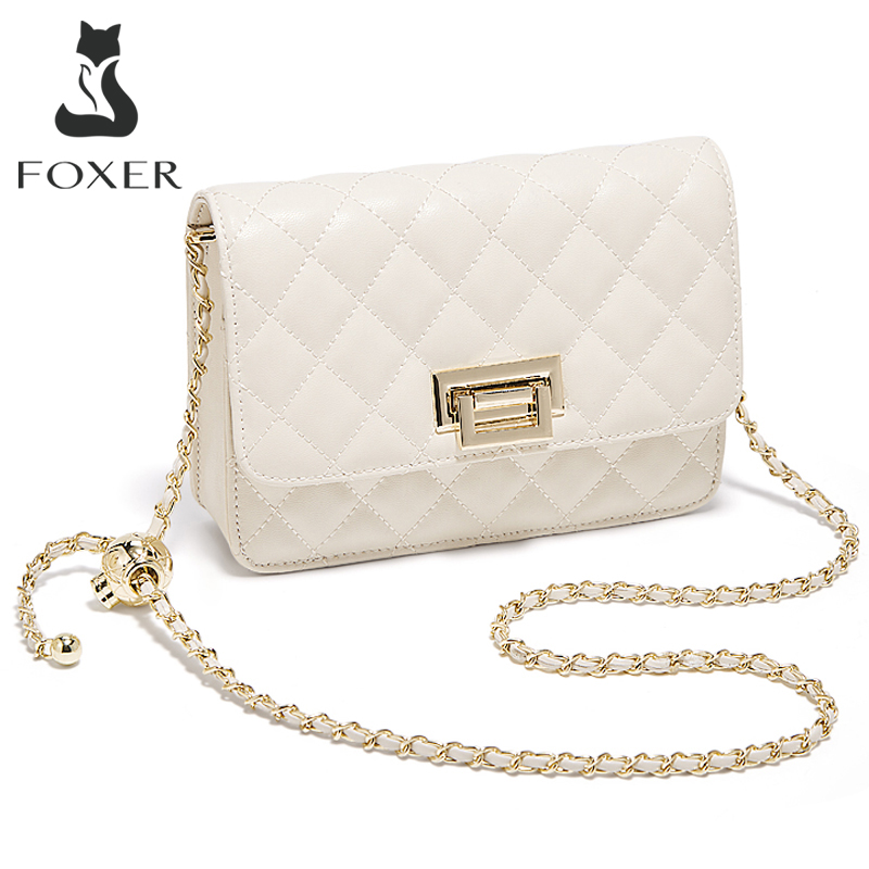 FOXER 2026 Women White Quilted - Luxury Bags Goyard ulasan dan harga