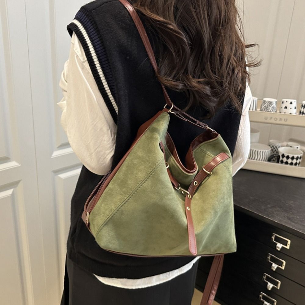 Trendy Large Capacity Suede To - Bucket Bag Suede ulasan dan harga