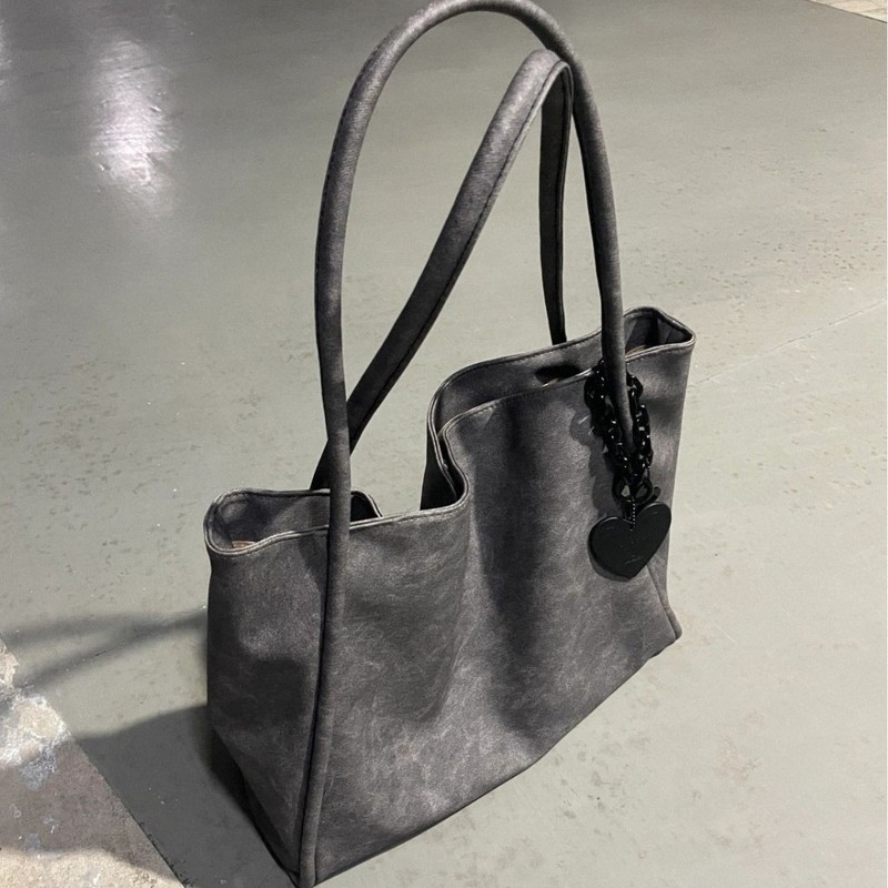 2026 Dark Cupid's New Heart-Sh - Bucket Bag Suede ulasan dan harga
