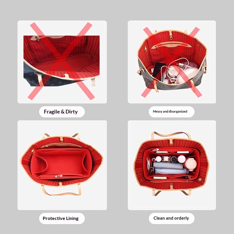 For LV Neverfull MM Purse Orga - Luxury Bags Goyard ulasan dan harga